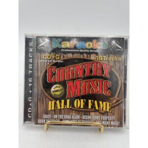 Karaoke CD Country Music Hall Of Fame Professional Quality Songs With Lyric Book